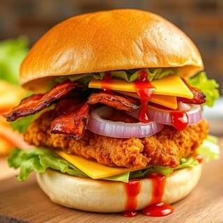 Honey BBQ Bacon Chicken Sandwich