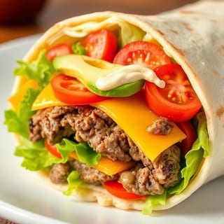 Avocado Steak Wrap