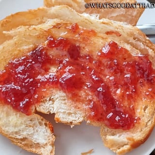 Toasted Croissant with Butter and Jelly